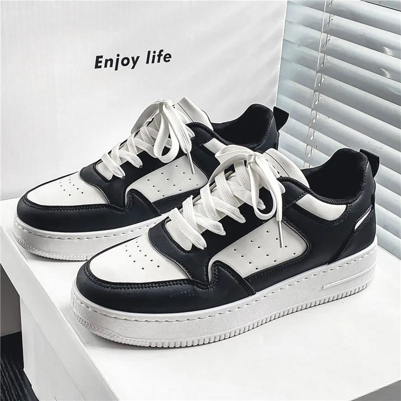 Spring and Summer Men's Shoes, New Breathable Sneakers, Men's Trendy and Versatile Thick-Soled White Shoes, Sports and Casual Sneakers - Image 4