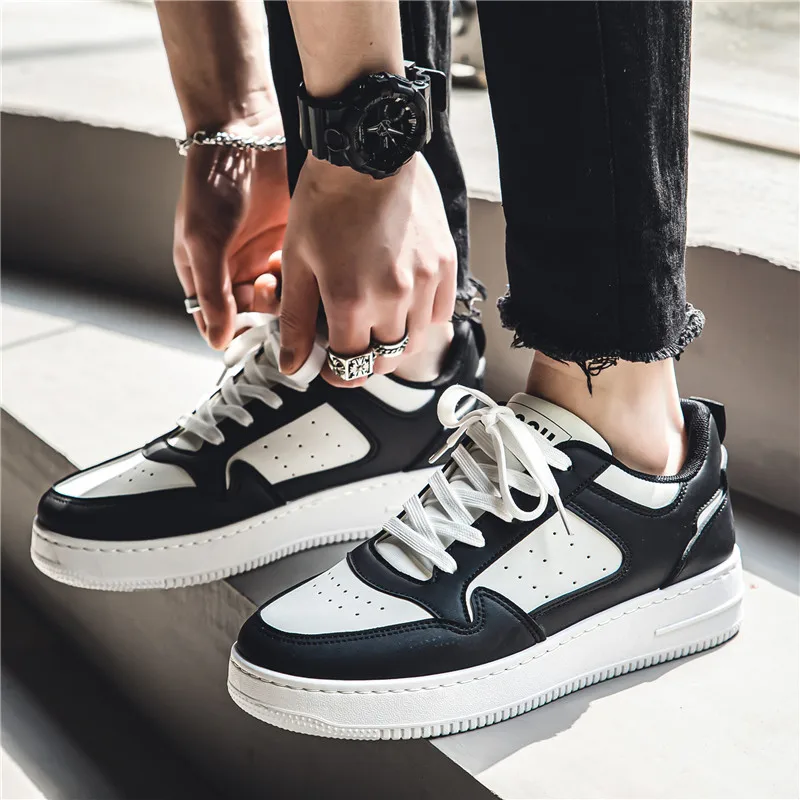 Spring and Summer Men's Shoes, New Breathable Sneakers, Men's Trendy and Versatile Thick-Soled White Shoes, Sports and Casual Sneakers - Image 6