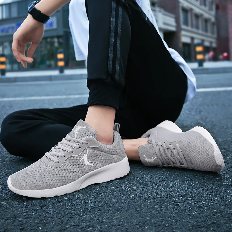 Men's casual sports shoes cushioning breathable lightweight mesh running shoes fashion comfortable soft-soled walking shoes - Image 4